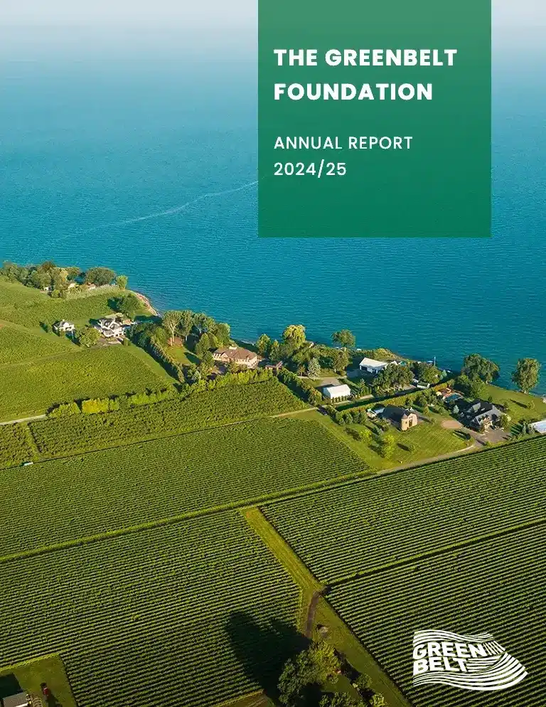 Greenbelt Foundation 2024 / 2025 Annual Report Cover