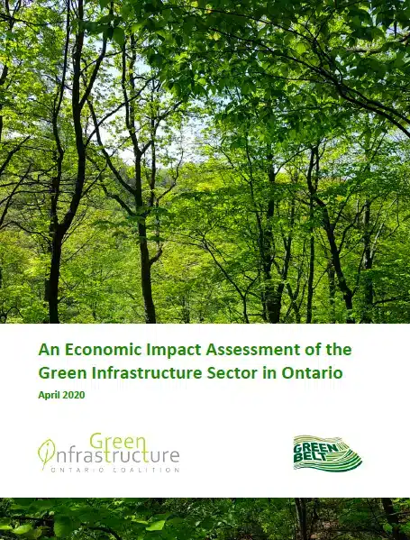 cover image for An Economic Impact Assessment of the Green Infrastructure Sector in Ontario report