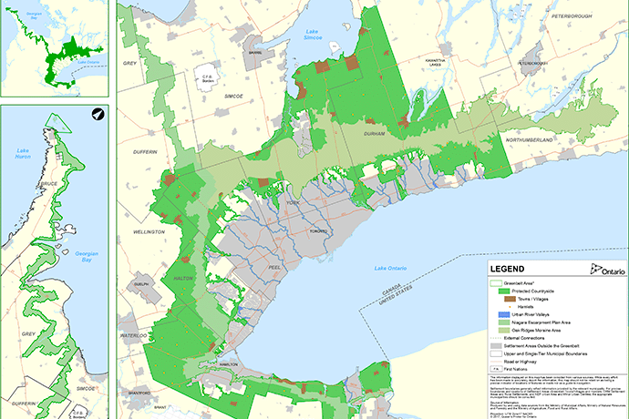 2017 Greenbelt Plan Map Thimbnail