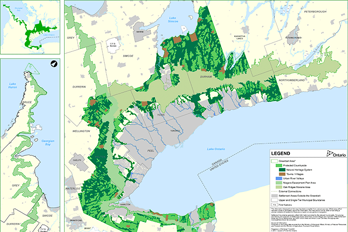 2017 Greenbelt Plan Natural Heritage System Map Thumbnail