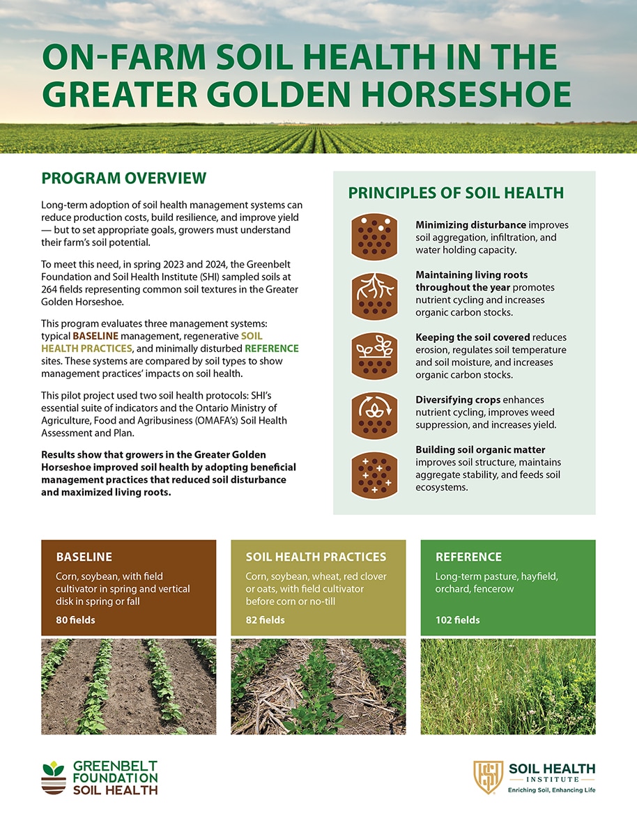 Cover of ON-Farm Soil Health in the Greater Golden Horseshoe