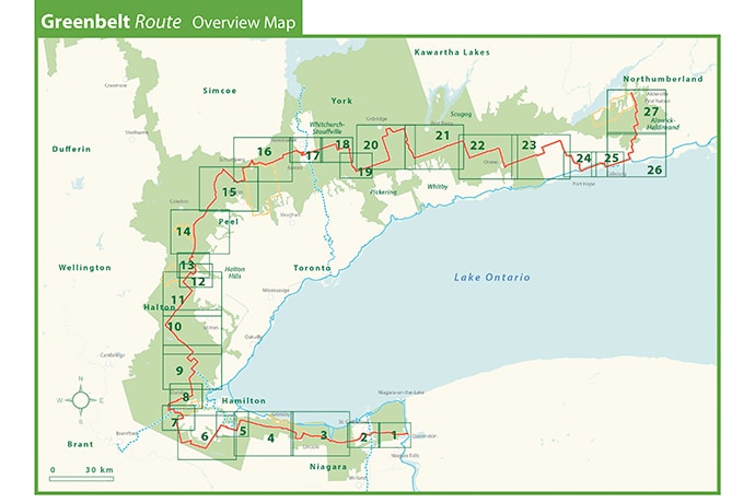 Cover of the Greenbelt Route overview map bundle.